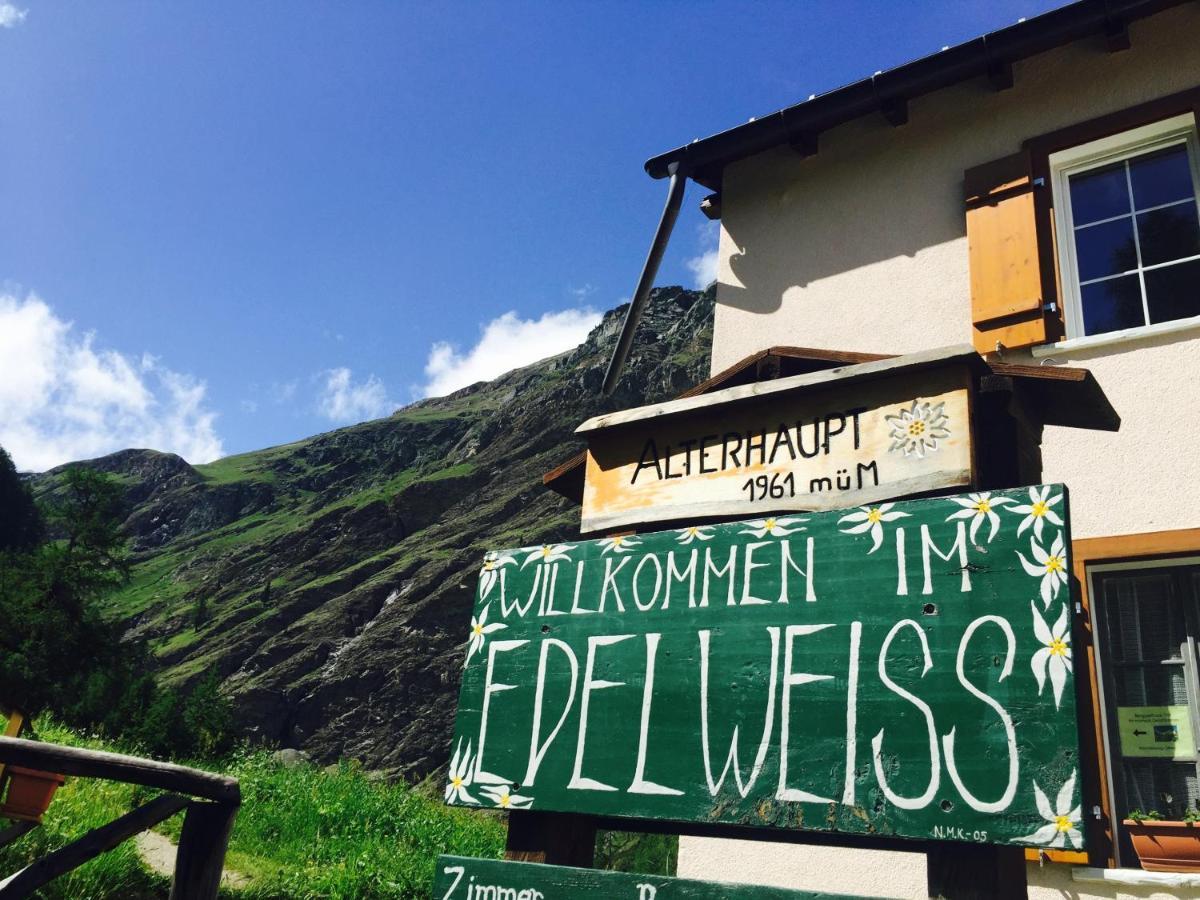 Edelweiss Mountain Guest House - 1 Hour Hike Up From Zermatt Station - On Hiking Trail - No Transport المظهر الخارجي الصورة